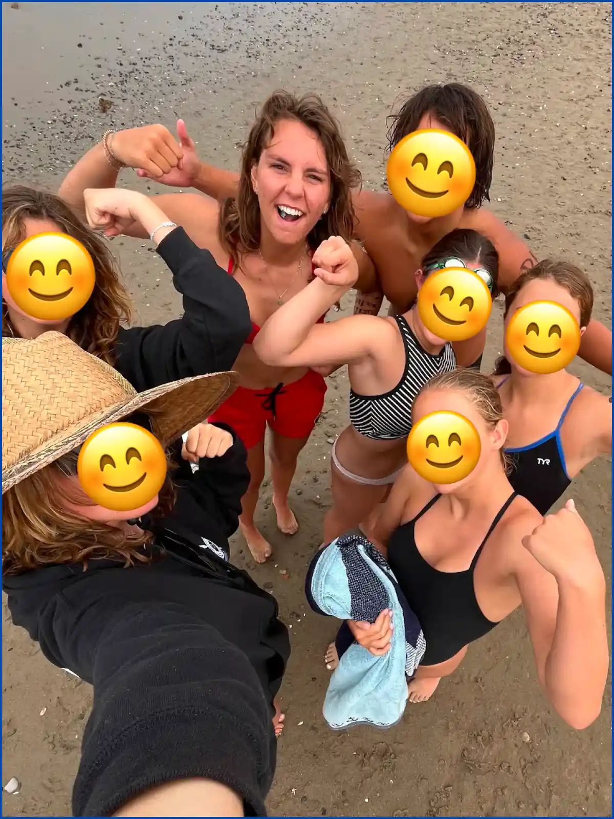 Adelina and Junior Guards flexing at camera