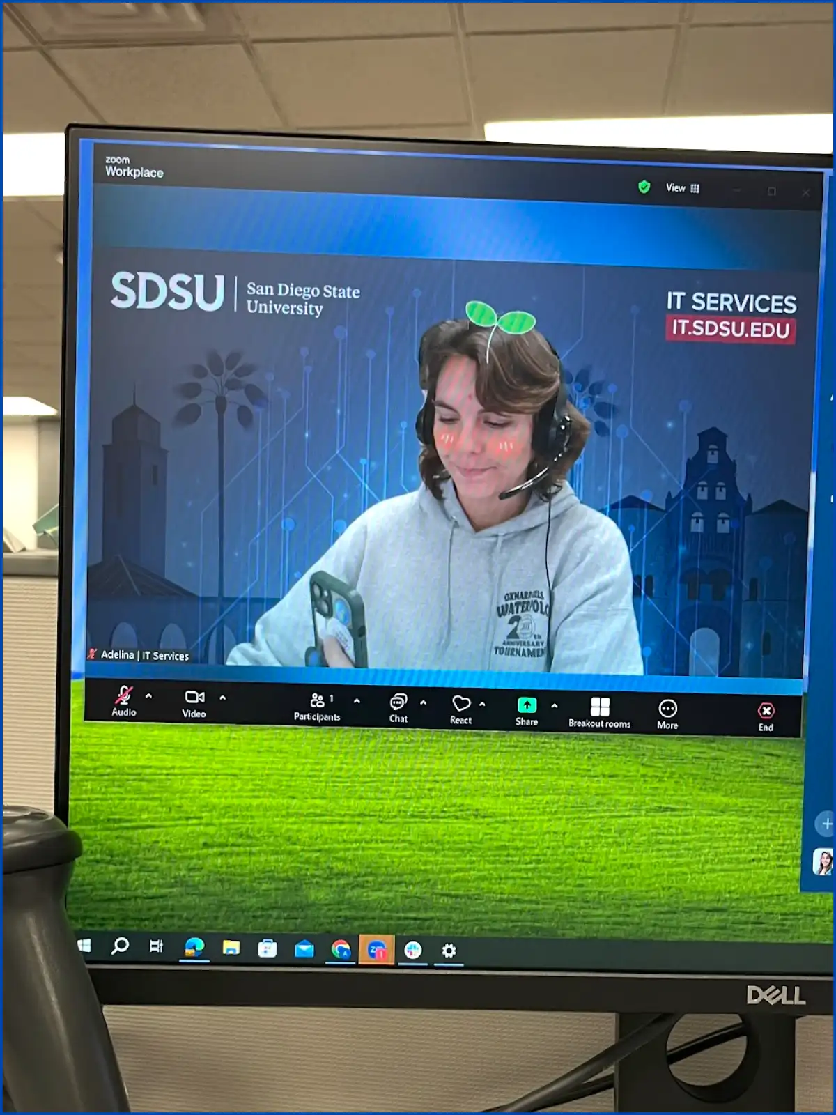 Adelina at ITS Help Desk