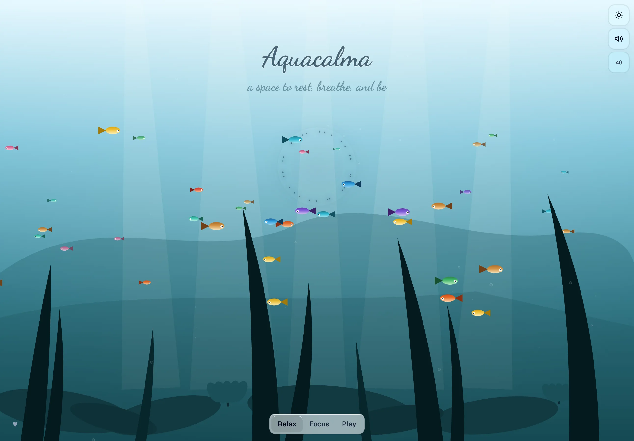 Screenshot of Aquacalma project
