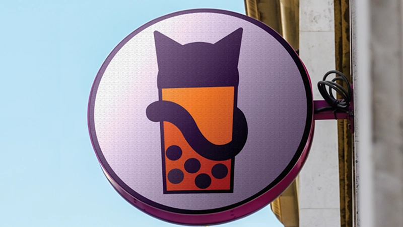 Screenshot of BobaCat Branding project