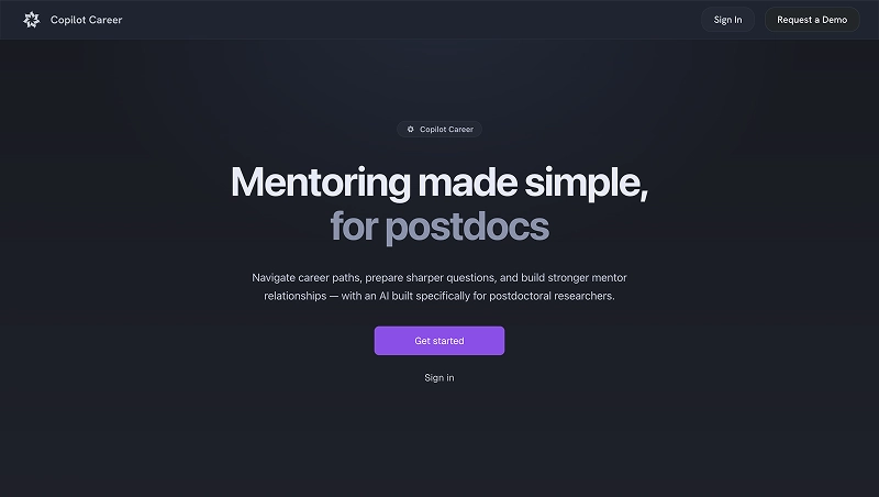 Screenshot of Copilot Career Menteligent project