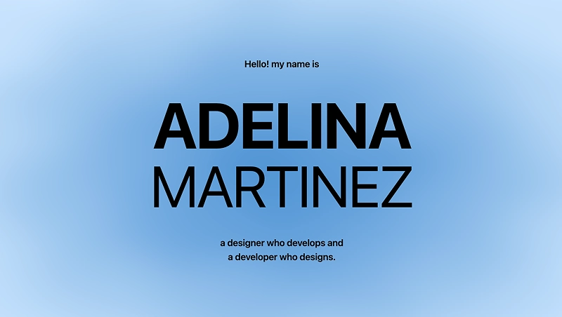 Screenshot of New Portfolio project