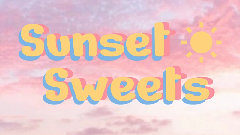 Screenshot of Sunset Sweets Branding project